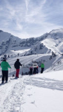 Skiing Rochebrune in April
