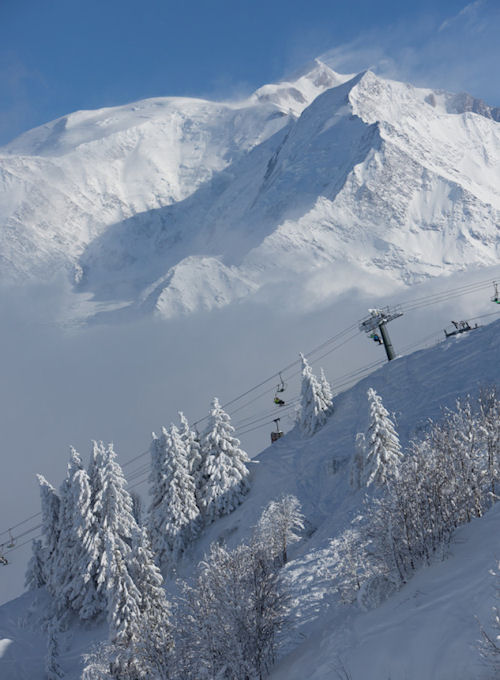 Skiing Megeve winter