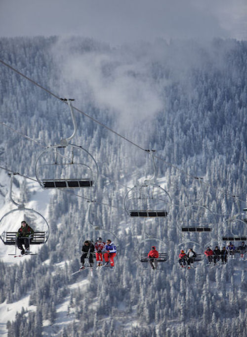 Skiing Megeve